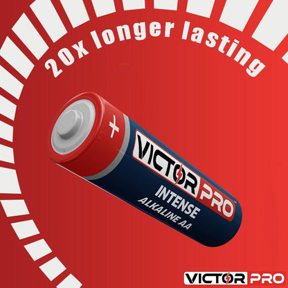 VictorPro Intense AAA Alkaline Battery - Guaranteed 20 Months In Remote - Pack of 20 - VictorPro